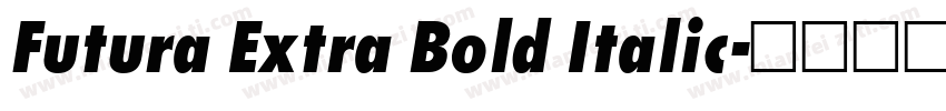 Futura Extra Bold Italic字体转换